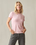 Women's Premium Slub Crew Tee - Silver Pink